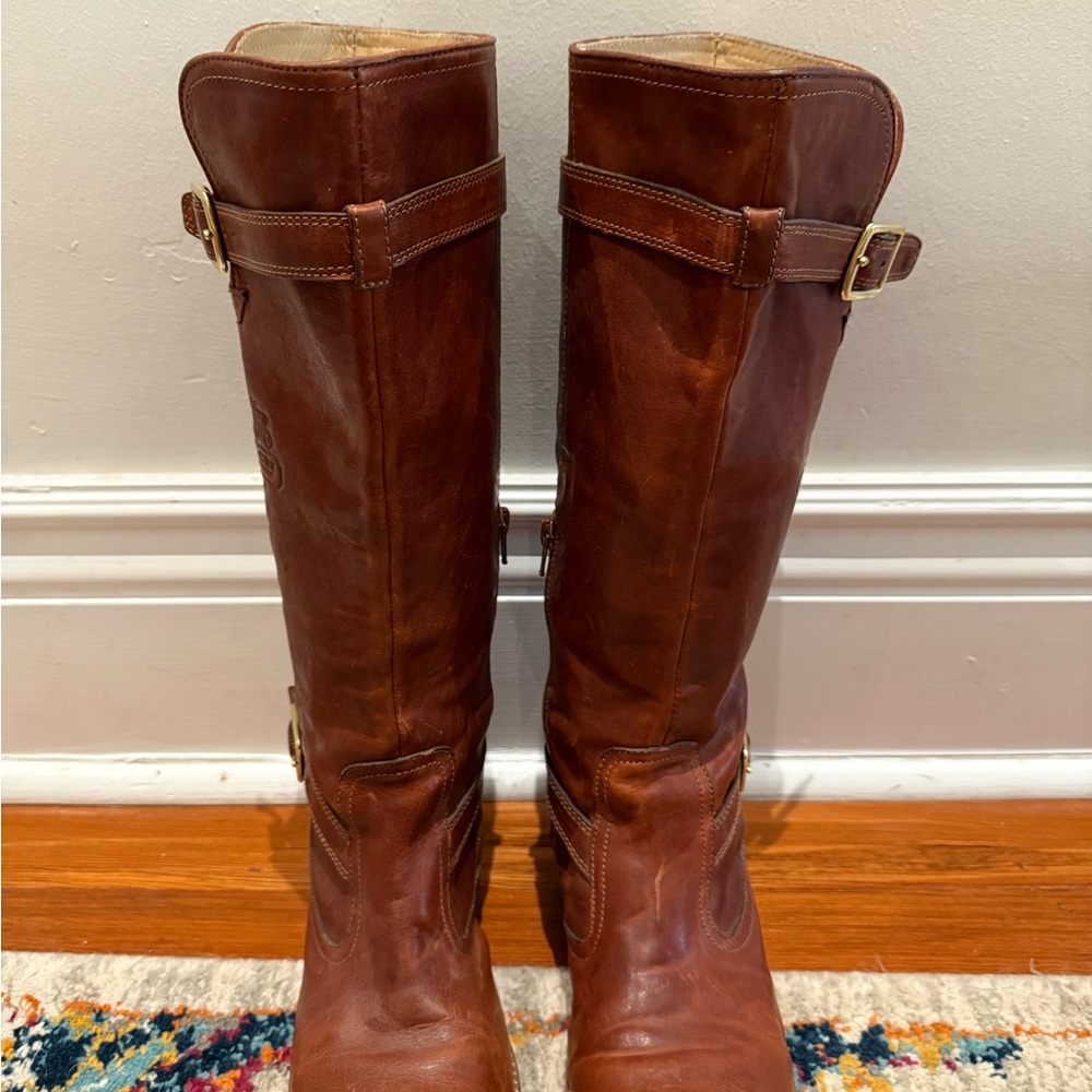 Coach Brown Over the Knee Boots
